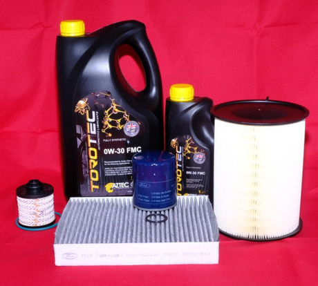 Genuine Ford Galaxy & S-Max 2.0 TDCI Full Service Kit inc 0W30 OEM Oil 2344121