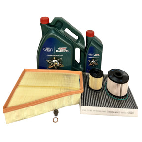 Genuine Ford Galaxy S-Max 2L TDCi Duratorq Full Service Kit & 5W30 Castrol Oil