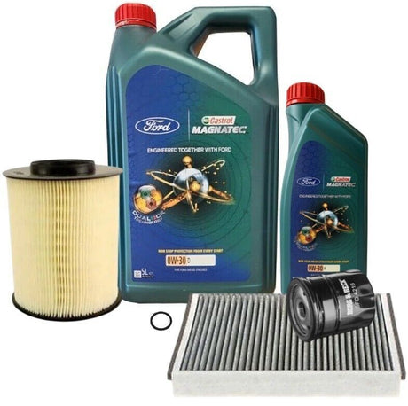 Ford Focus 2.0L TDCI 2014-2019 Full Service Kit inc Genuine Castrol 0w30 Oil