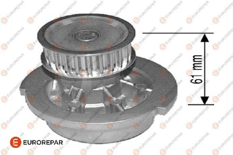 Vauxhall Astra Mk3/4 Corsa Mk1/2 Vectra Mk1 & Zafira Mk1 Eurorepar Water Pump