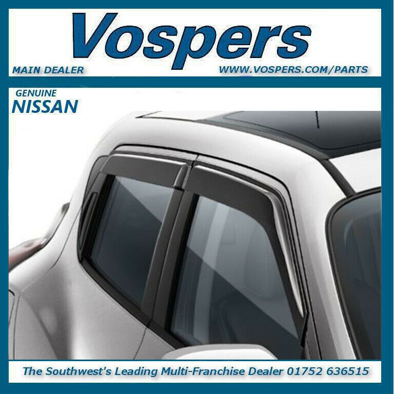 Genuine Nissan Juke Front & Rear Window Air / Wind Deflectors H08001KA00