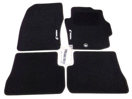 Genuine Mazda 3 2003 - 2008 Velour Tailored Carpet Floor Mat Set New