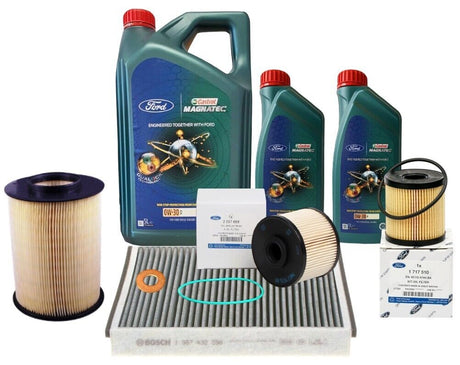 Genuine Ford Kuga 2012-2016 2.0 TDCi Full Service Kit inc Castrol Oil