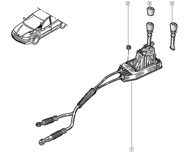 Genuine Renault Laguna Mk2 Gearstick Assy 8200429649 New