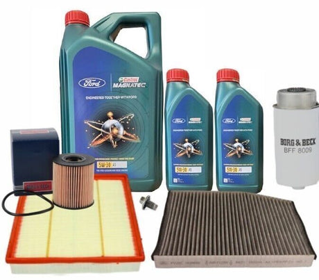 Ford Transit Mk7 06-11 2.2L TDCi Full Service Kit inc Genuine Castrol 5w30 Oil