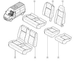 Genuine Renault Master Mk3 RH Front Seat Cushion Pad 873118878R New