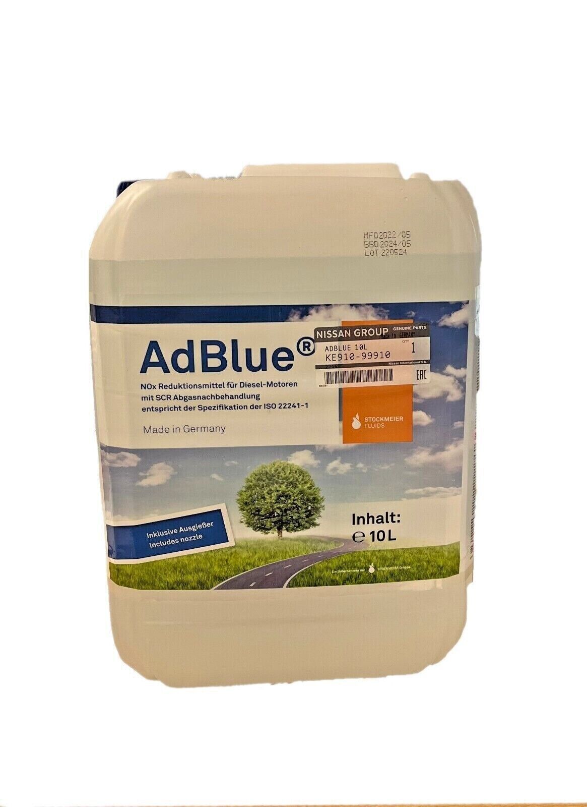 Genuine Nissan Adblue 10L KE91099910 New!