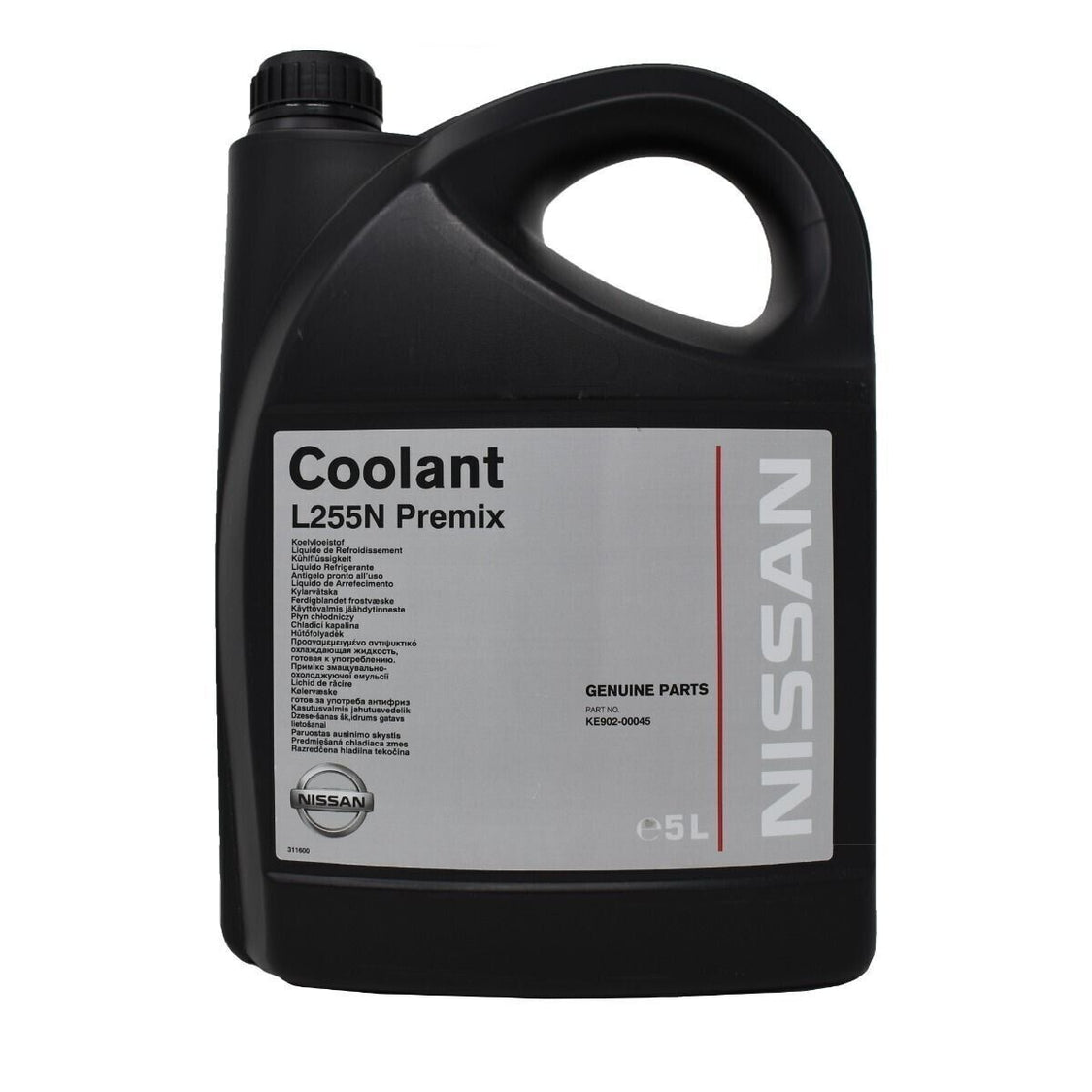 Genuine Nissan L255N Blue Premix 5 Litre Coolant - KE90200045 – Home of ...