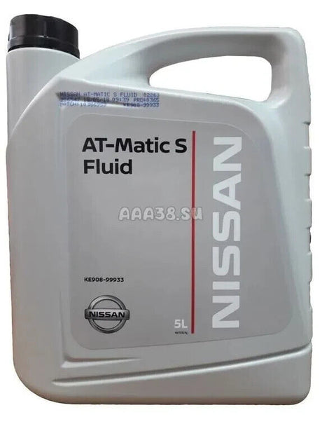 Genuine Nissan Gearbox Oil AT MATIC S FLUID KE90899933 - 5 LITRES