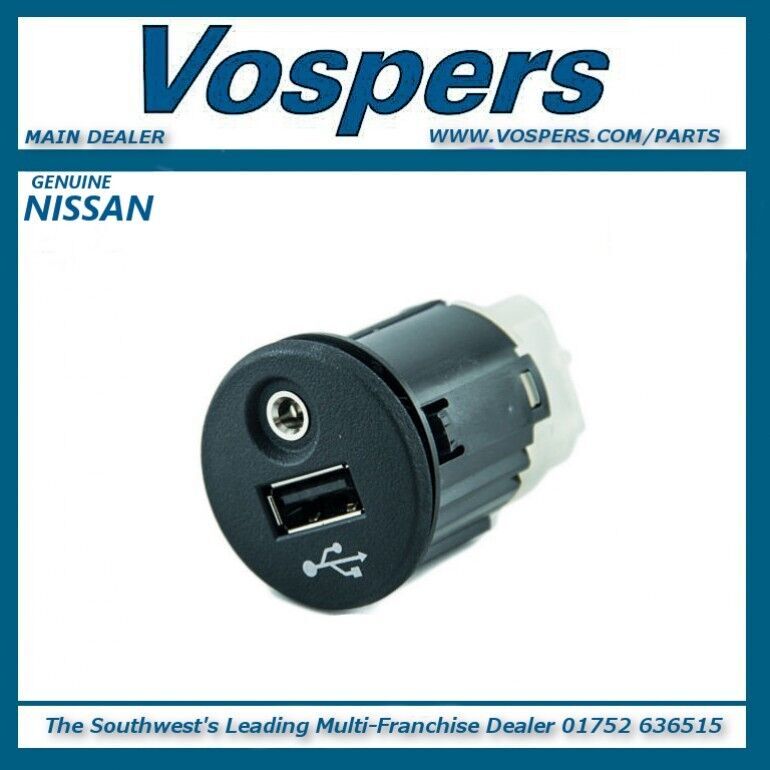 Genuine Nissan Various Models USB & 3mm Aux Port Connector 28023BH00A