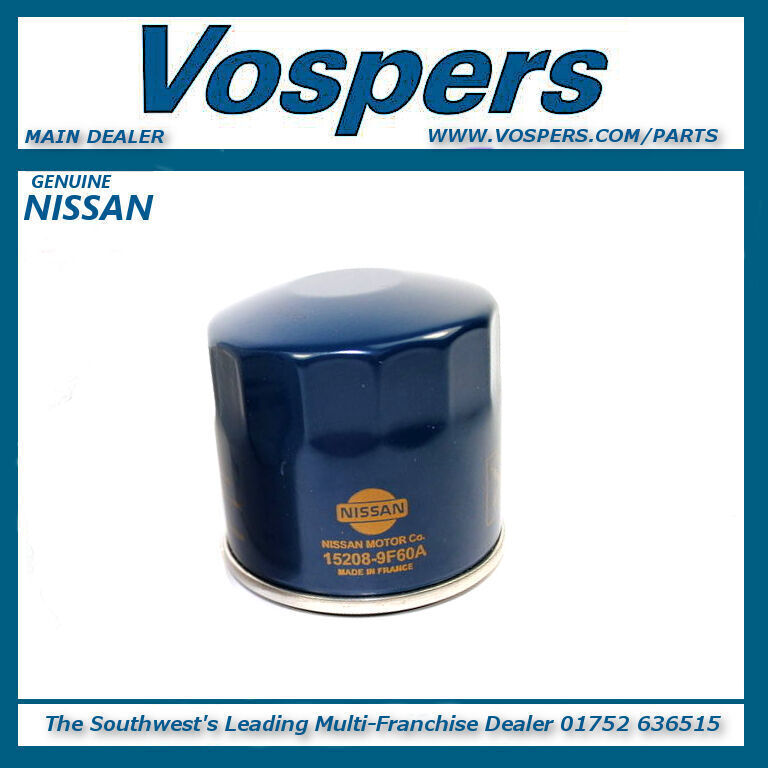 Genuine Nissan Various Petrol 15 18 16 or 20 Models Oil Filter 152089F60A