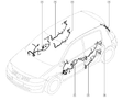 Genuine Renault Megane Mk2 Drivers Door Wiring Loom 8200320414 New