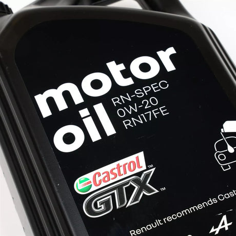 Genuine Renault Engine Oil 5L Castrol GTX RN-SPEC 0W20 RN 17 FE 7711943674