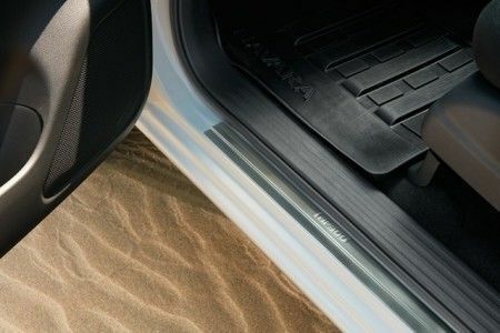 Genuine Nissan Navara NP300 D23 Chrome Door Sill Plates NP300 Logo x2 - (OBS)