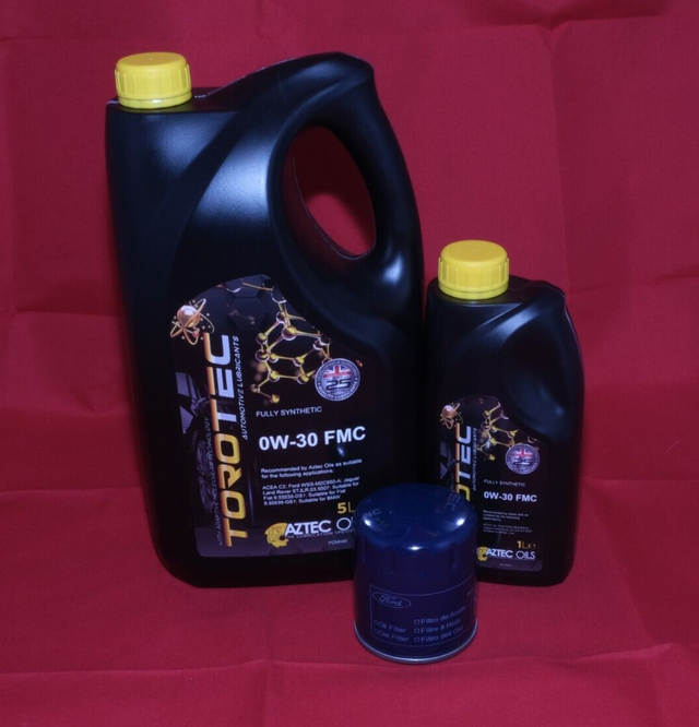 Genuine Ford 2L Duratorq Oil Filter & 0W30 OEM Oil