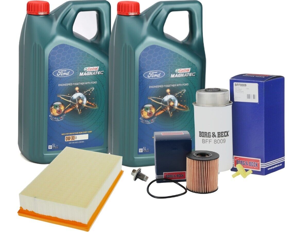 FORD TRANSIT MK7 2007-2012 SERVICE KIT 2.4 DIESEL TDCI INC CASTROL 10L 5W30 OIL