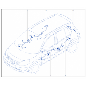 Genuine Renault Scenic II / Grand Scenic II Drivers Door Wiring Harness New