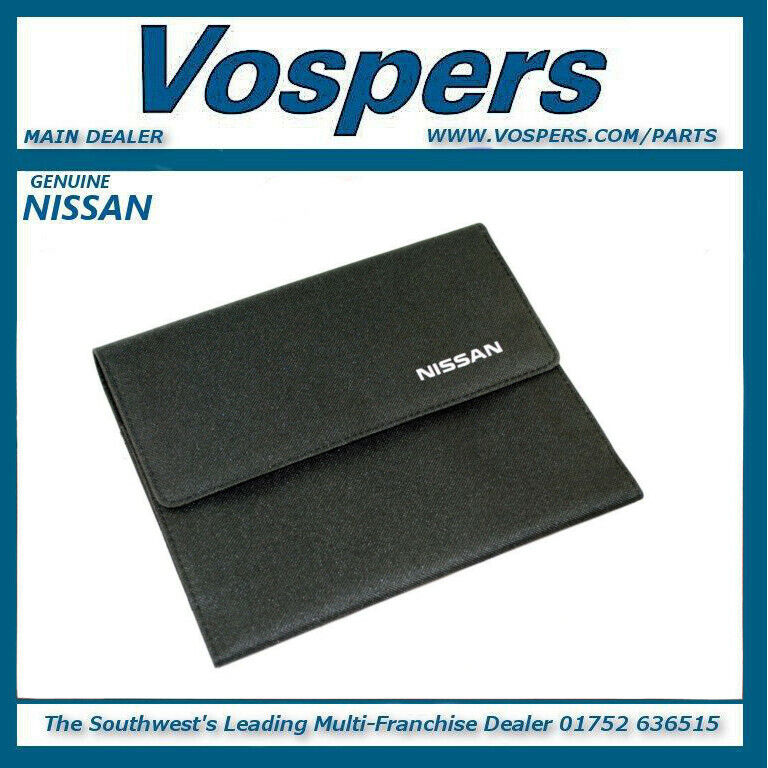 Genuine Nissan Book Pack Folder Handbook Holder Wallet 9999900VOW