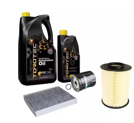 Fits: Ford Kuga 2.0L TDCI Service Kit inc 0w30 Engine Oil