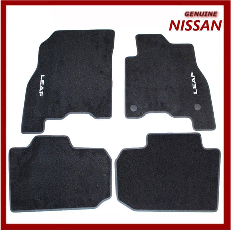 Genuine Nissan Leaf 2018 EV Velour Carpet Floor Mats. KE7555S001 New!