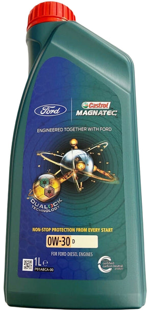 Genuine Ford Castrol 0W30 Oil 1 LITRE Magnatec Professional 1343828 New!