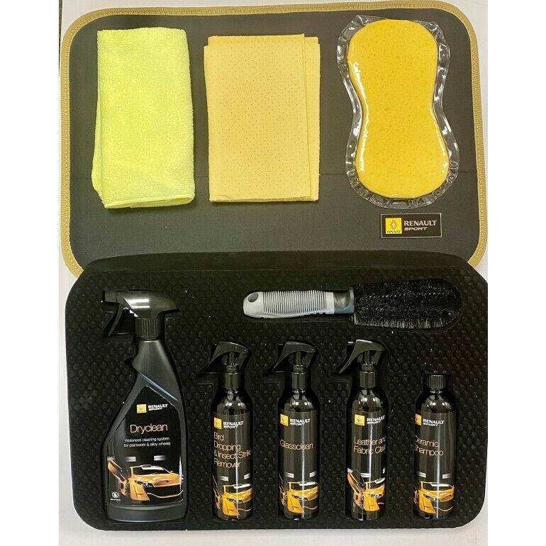 Genuine Renault Sport Car Cleaning Kit & Protective Case 7711433625 New