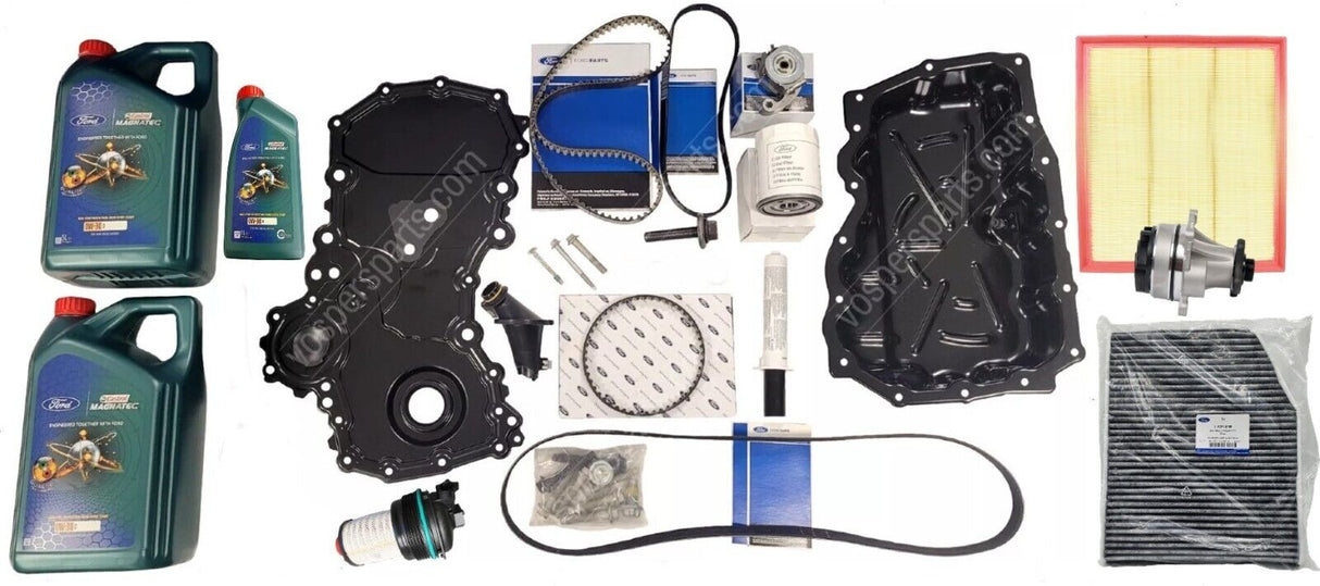 Genuine Ford Transit 2L RWD Full Wet Belt Kit, Service Kit inc Oil & Water Pump