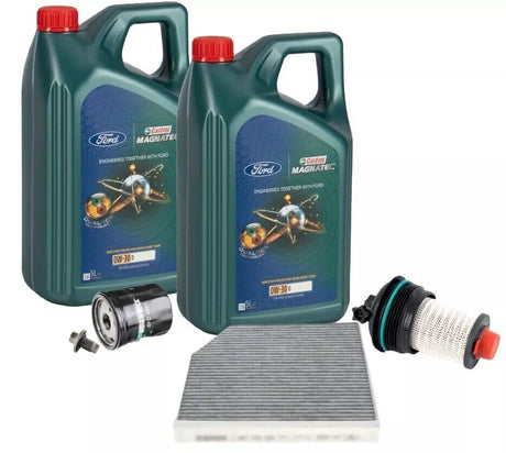 Ford Transit FWD & Custom 2.0 Ecoblue Service Kit inc Genuine Castrol 0W-30 Oil
