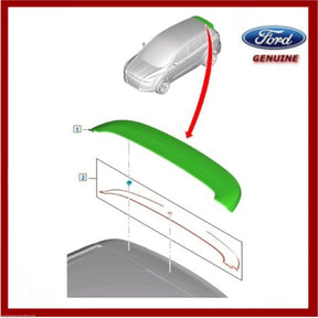 Genuine Ford Kuga MK2 Rear Spoiler With Fitting Kit 1872142 & 1837245