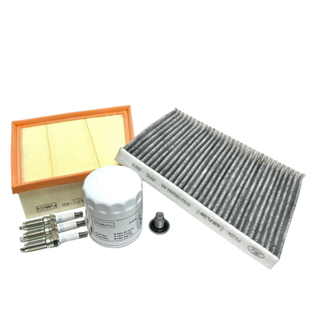 Genuine Ford Fiesta Mk8 1.0 Service Kit Oil Air Cabin Filter Spark Plugs New!