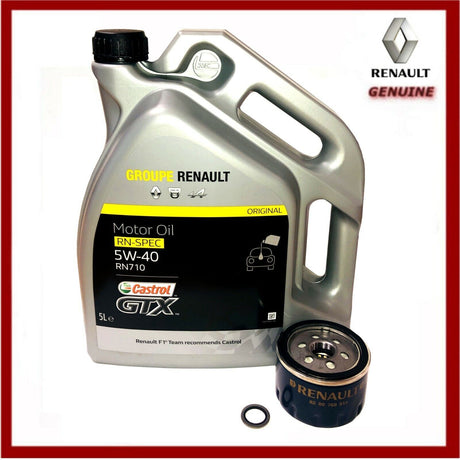 Genuine Dacia Duster 5Ltr 5w30 Oil, Sump Washer & Oil Filter