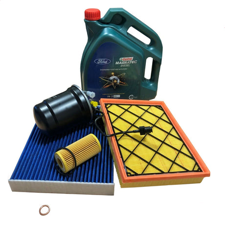 Genuine Ford Focus MK4 2018- 1.5 ST-Line Full Service Kit Inc Castrol Oil 