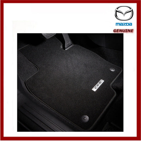 Genuine Mazda CX-5 2017 + Luxury Velour Carpet Mat Set Black KB9HV0320