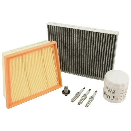 Genuine Ford Fiesta Ecoboost 1.0 Air & Pollen Filters, Spark Plugs -Service Kit