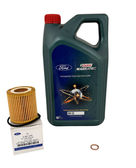 Genuine Ford Focus 1.5 Duratorq TDCi Oil Filter & Castrol 0W20 Engine Oil