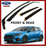 Genuine Ford Focus RS 2016 MK3 Front & Rear Climair Dark Tint Air Deflectors New