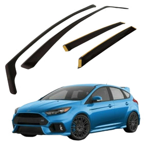 Genuine Ford Focus RS 2016 MK3 Front & Rear Climair Dark Tint Air Deflectors New