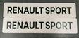 Genuine Renault Sport Show Plates Set. New! 7711780530