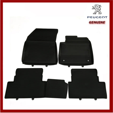 Genuine Peugeot 3008 SUV 2017 Onwards Tailored Rubber Mats Front & Rear
