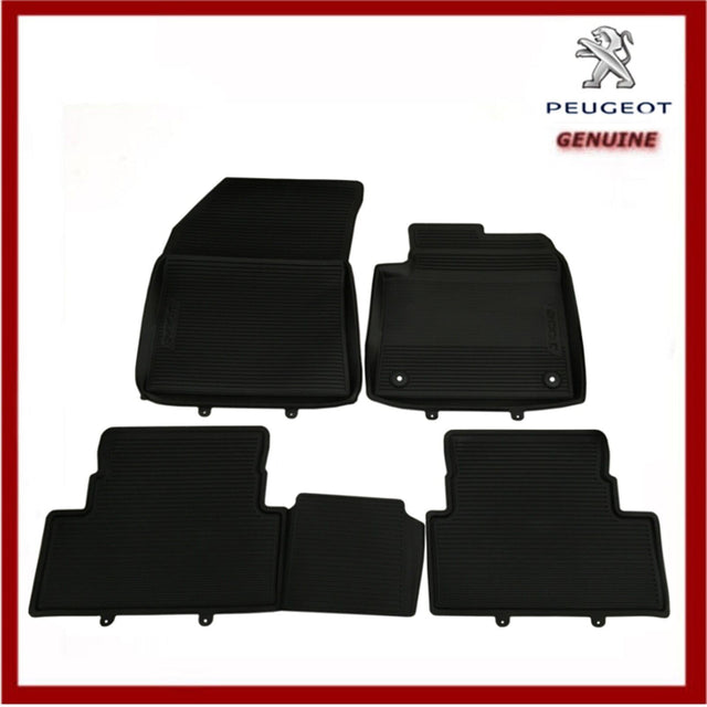 Genuine Peugeot 3008 SUV 2017 Onwards Tailored Rubber Mats Front & Rear