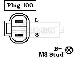 Borg & Beck - ALTERNATOR - BBA2005 - Fits: Kia Mentor, Mazda Mx-3