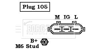 Borg & Beck - ALTERNATOR - BBA2108 - Fits: Toyota Yaris
