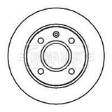 Borg & Beck - BRAKE DISC PAIR - BBD4016 - Fits: Ford Escort, Fiesta, Orion 89-