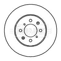Borg & Beck - BRAKE DISC PAIR - BBD4081 - Fits: Rover,MG,Honda Civic 92-