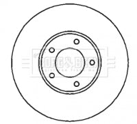 Borg & Beck - BRAKE DISC PAIR - BBD4275 - Fits: Chrysler Grand/Voyager 01-