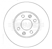 Borg & Beck - BRAKE DISC PAIR - BBD4434 - Fits: Nissan Micra 03-