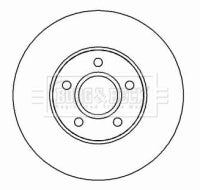 Borg & Beck - BRAKE DISC PAIR - BBD4451 - Fits: Volvo S40/V50 2004-