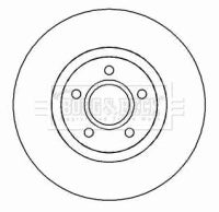 Borg & Beck - BRAKE DISC PAIR - BBD4452 - Fits: Ford Focus II 2004-