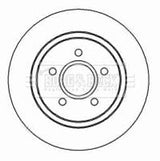 Borg & Beck - BRAKE DISC PAIR - BBD4453 - Fits: Ford Focus II 2004-