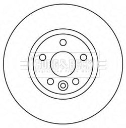 Borg & Beck - BRAKE DISC PAIR - BBD4567 - Fits: Ford Mondeo, Galaxy, S-Max 07-